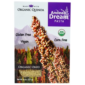 Andean Dream Organic Orzo Quinoa Pasta, 8 Ounce - 12 per case.12