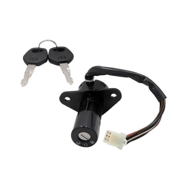 A ABSOPRO Motorcycle Security 6 Wires Ignition Switch Lock Set