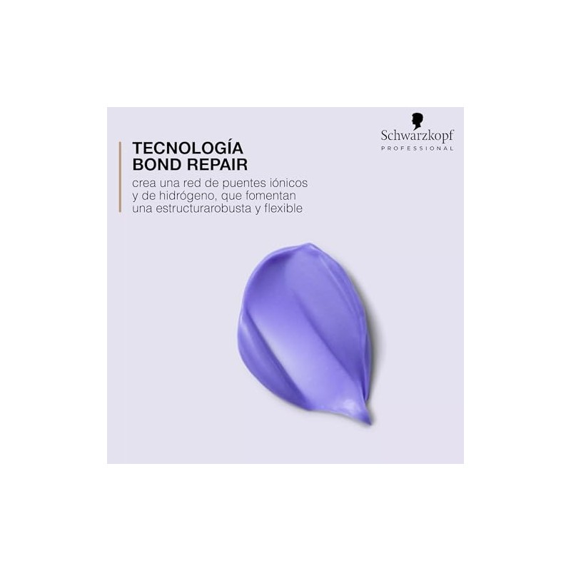 BLOND ME - Mascarilla Bond Repair Morado, Matiza Cabello Rubio