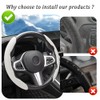Furry Car Steering Wheel Cover,Segmented Car Wheel Cover with Warm