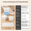 200Pcs Stretchable Makeup Wet Cotton Pads for Face Thin Makeup