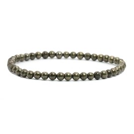 Genuine Gemstone Bracelet with Round 4 mm Beads – Various Lengths – Healing Stone Protective Stone Bracelet Lucky Charm Talisman Gift, Gemstone, Gemstone