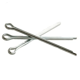 1/4 x 1-3/4 Inch Cotter Pins (Pack of 10), Extended Prong Square Cut, Zinc Plated Steel, Split Pins Fasteners - by Chipmunk Hardware, SS260574