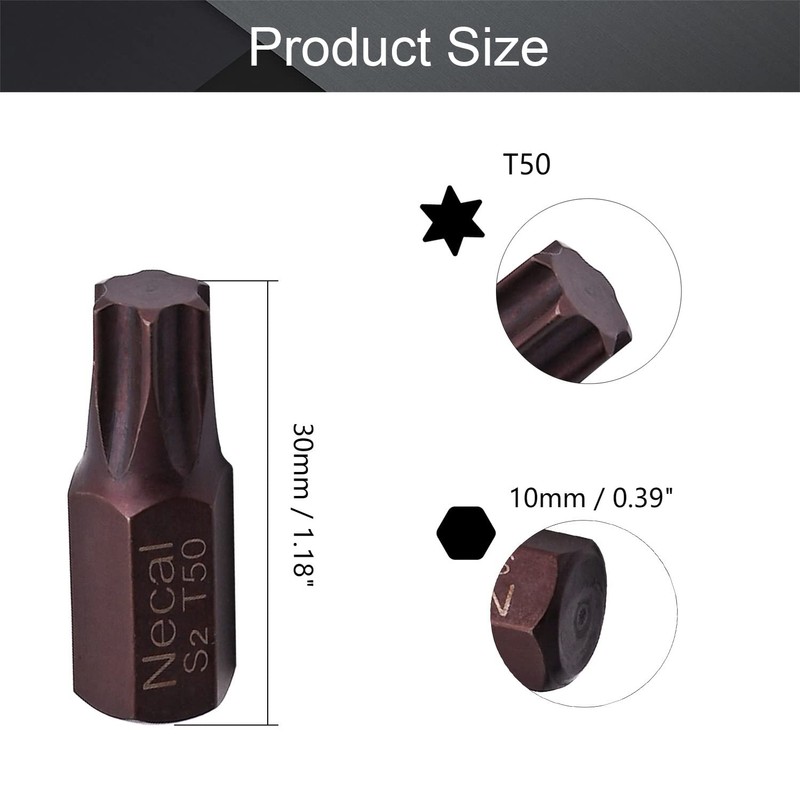 Utoolmart Torx Screwdriver Bits, T50 Torx Head Screw Driver Bit,