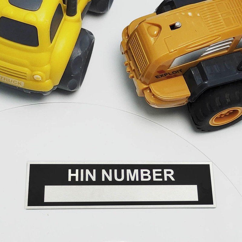 HIN Number Plate for Boat, Hull Identification Number Tags Replacement,
