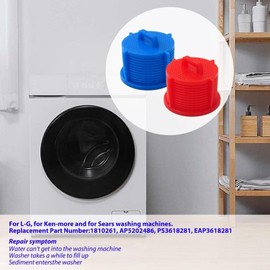 Upgraded 4Pcs AGM73269501 Washer Water Inlet Valve Filter Screen for L-G Washing Machine - Replaces WM3550HVCA, WM3550HWCA, WM3250HWA, WM3360HWCA, WM3997HWA, WM3470HWA/00, WM5000HVA