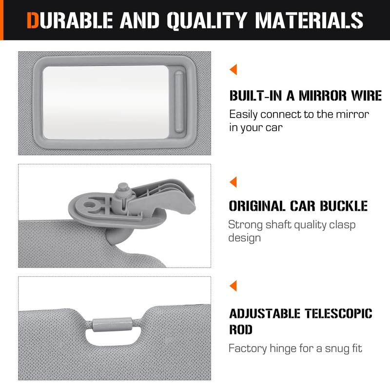 Left & Right Sun Visor for 2011-2015 Hyundai Elantra (NOT