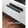 RVPEKUPE 2 Pack Self Adhesive Cabinet Handles Matte Black No