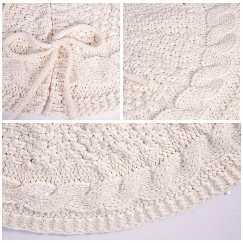 GARENDE 18 Inches Christmas Tree Skirt Decorations Tree Rug Xmas