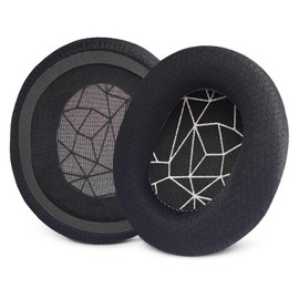 Xinyuekj Replacement Ear Pads for SteelSeries Arctis 1 Arctis 3 Arctis 5 Arctis 7 Arctis 9 Headset (Do Not Fit Any Arctis Nova), Mesh Fabric Cushions for Arctis Pro Wireless Headphone (Black/White)