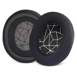 Xinyuekj Replacement Ear Pads for SteelSeries Arctis 1 Arctis 3 Arctis 5 Arctis 7 Arctis 9 Headset (Do Not Fit Any Arctis Nova), Mesh Fabric Cushions for Arctis Pro Wireless Headphone (Black/White)