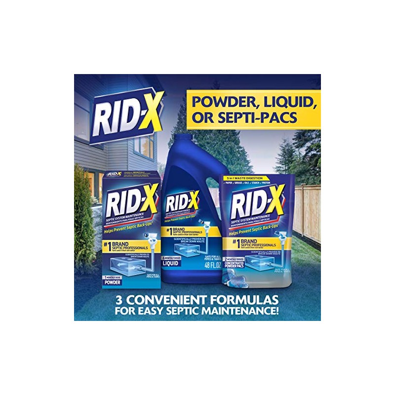 Rid-X Tratamiento séptico profesional, (1 botella) 15 onzas líquidas