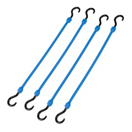 THE PERFECT BUNGEE 18" Easy Stretch Cord 4 Pack - Blue