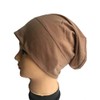 New Under Hijab Scarf Tube Stretchable Bonnet Cap (Light Brown)