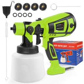 CenVen Paint Sprayer, HVLP Electric Spray Paint Gun 1400ML Container with 4 Nozzles/ 3 Patterns, Paint Sprayers for Home Interior and Exterior, Fence/Cabinets/Cars/Ceilings/Woodwork