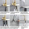Kohonby Single Handle High Arc Brushed Gold Kitchen Faucet Stainless