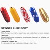 OROOTL Fishing Spinner Lure Bodies Kit, Brass Lure Bodies for