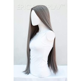 EpicCosplay Eros Bang-less Versatile Cosplay Wig 32ALL (Gunmetal Grey)