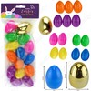 15x Easter Colourful Plastic Filler Eggs, Egg Hunt, Basket Stuffers,