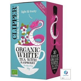 Clipper White Tea Raspberry Organic 20P Organic White Tea with Raspberry 20P Global Wishille Open Date Label