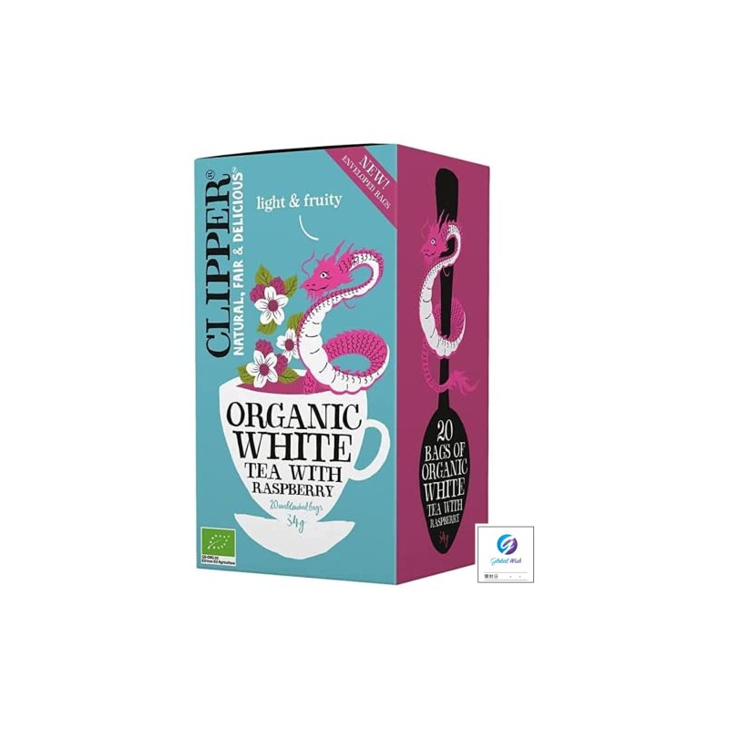 Clipper White Tea Raspberry Organic 20P Organic White Tea with