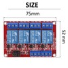 XUGERIP 2 PCS 12V 4 Channel Relay Module with Optocoupler
