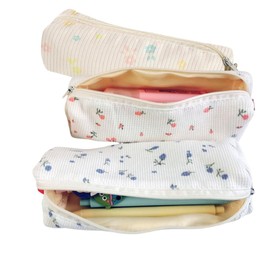 Naisfei 3 Pieces Cute Pencil Case for School Supplies, Makeup or Art Tools, Pencil Case for Students, Pencil Case for School Supplies