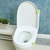 MinniLove Toilet Seat Handle Handle Handle Green Leaf Design Bathroom
