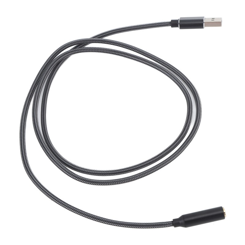 USB Sound Card USB to 3.5mm Jack Sound Adapter External