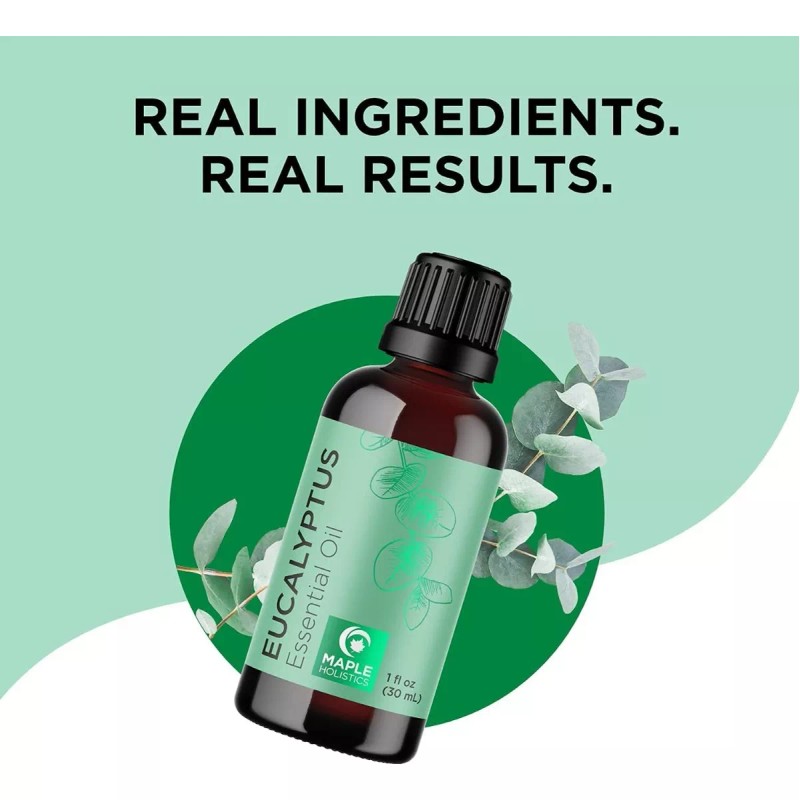 Maple Holistics Aceite Esencial Puro Eucalipto Para Difusor Y Masajes,
