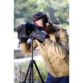 JJC Camera Rain Cover Waterproof Camera Raincoat Lens Size≤18x14x34cm Rain Protection Canon EOS 5D Mark IV 5DSR 6D 7D II R5 R6 R7 R10 Rp Ra R SX70 SX60 SX540 SX530 HS 90D 80D 70D 9000D Nikon Z7II Z6II