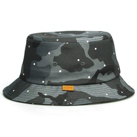 UNDERCONTROL Dot Pattern Polyester Sun Beach Cap Four Seasons Sun Protection Unisex Basic Outdoor Safari Bucket Hat Korea (Mix)