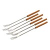 KUHN RIKON Cheese Fondue Forks Cherry Wood Set of 6