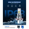 H13/9008 Bulb, 1200% Brighter Output 6500K Bright White, Simple Plug