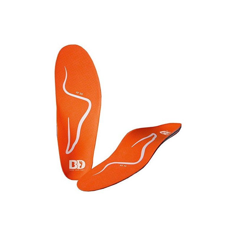 BootDoc Ski Boot Insoles 'FF S9' - Size 42-43, Orange,