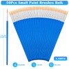 50Pcs Round Paint Brushes Bulk, Anezus Small Paint Brushes Classroom
