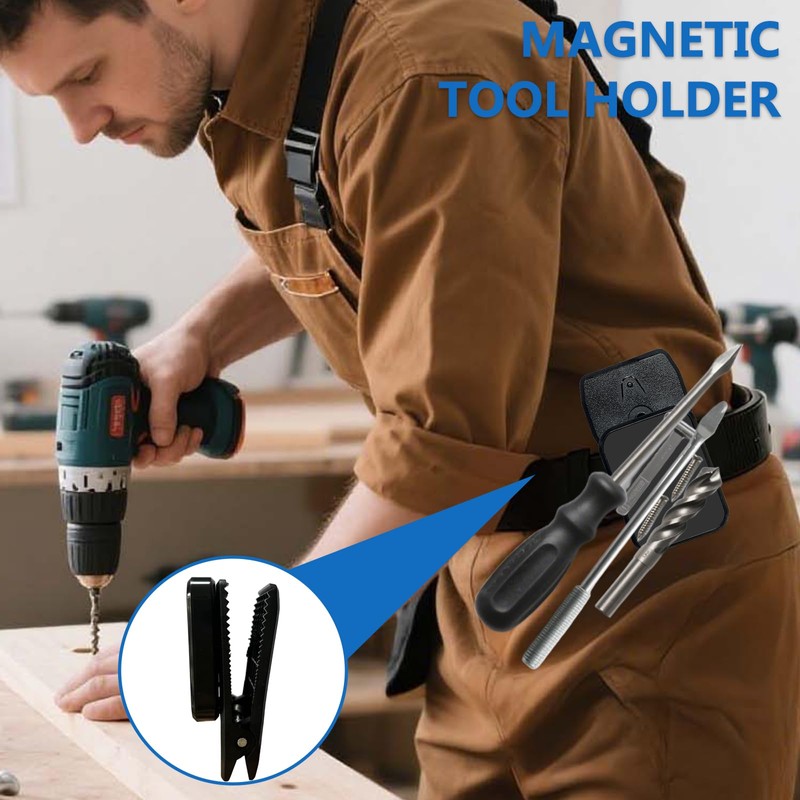 Xuoxeji Strong Magnetic Tool Holder, Heavy-Duty Magnet Belt Clip, Magnetic