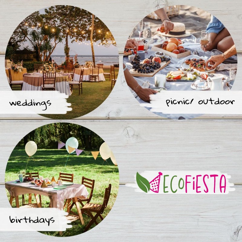 GREENBOX 8 x Paper Plates for Birthdays, 23 cm, Roses