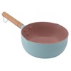 Wooden Handle Milk Pot Aluminum Alloy Multifunctional Flat Bottomed Noodle