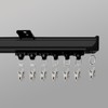 Hoeflife Ceiling Curtain Track Ceiling Mount Curtain Rail Ceiling Track