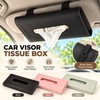Car Tissue Holder for Sun Visor Storage – Artificial Leather