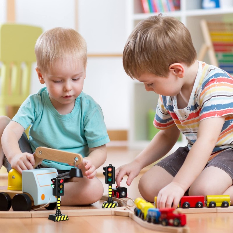 TOYANDONA 2 Pezzi Semaforo Bambini Semaforo Light Giocattoli Simulazione Modello