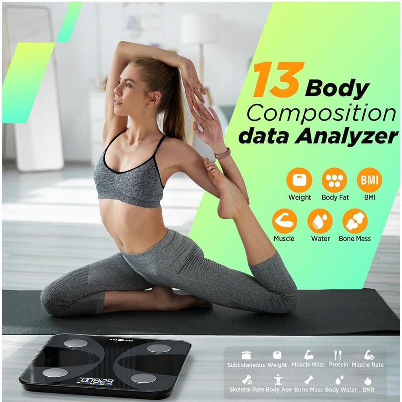 Runstar Smart Scale for Body Weight and Fat Percentage, Syncs