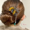 샵프리A Traditional Korean Bun Pin Hair Accessory with Cubic Decoration