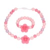 Teething Necklace Bracelet Silicone Flower Shape Design Elegant Exquisite Infant