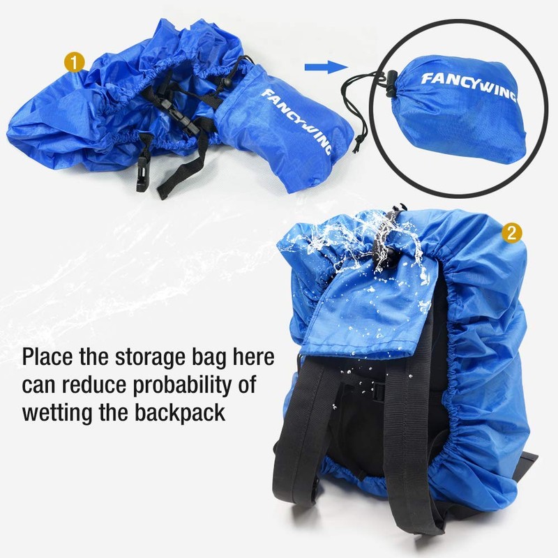 FANCYWING Rucksack Covers Waterproof Backpack Rain Cover 10-90L W/Reflective Strap