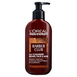 L'Oreal Men Expert Barber Club 3 en 1 - Lavado para barba, cabello y cara, 200 ml