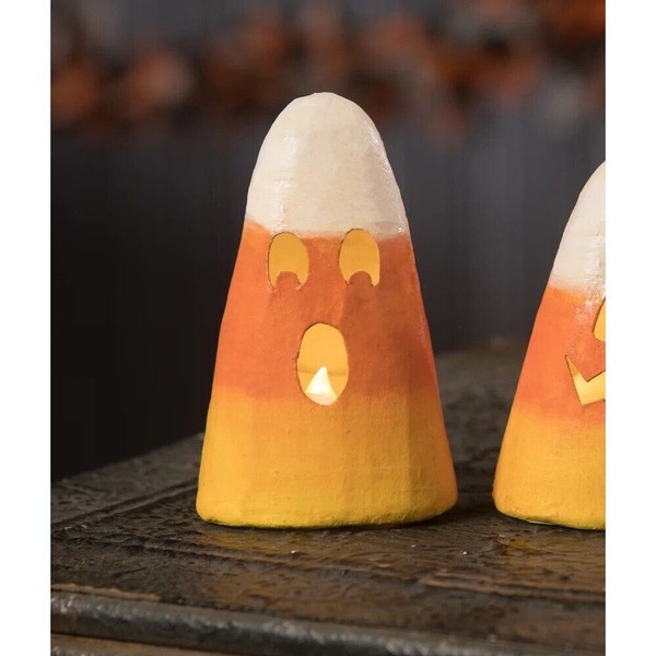 Bethany Lowe - Halloween - Surprised Candy Corn Small Luminary