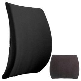 Bodyline Back-Huggar - Thin - Bucket Seat Style - The Original Lumbar Cushion Black