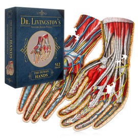 Dr. Livingston's Human Hands Anatomy Puzzle - A Medically Accurate Jigsaw Puzzle of the Hands - Educational and Engaging Toy about the Human Body - Unique Science Gift for Doctors, Nurses and Teachers
